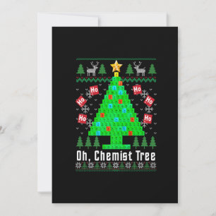 Oh Chemiker Baum Fröhlicher Chemikerbaum Chemie Hä Feiertagskarte