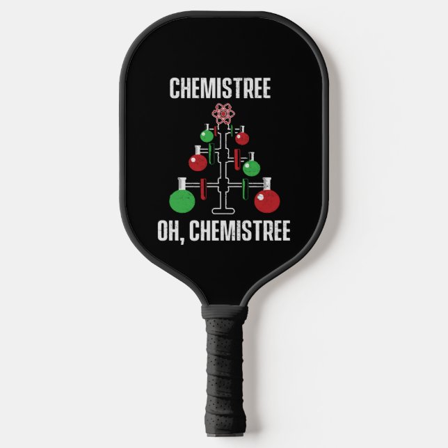 Oh Chemist Tree Chemistree Pun Science Pickleball Schläger (Vorderseite)