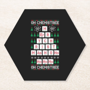 oh chemistream Chemist Science Weihnachten Untersetzer