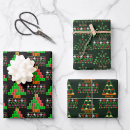 Oh Chemistream - hässlicher Weihnachtssüßer für Ch Geschenkpapier Set