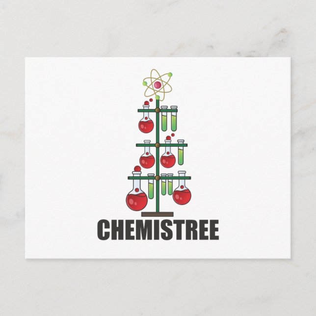 Oh Chemistream Weihnachts Chemie Lehrer Postkarte (Vorderseite)