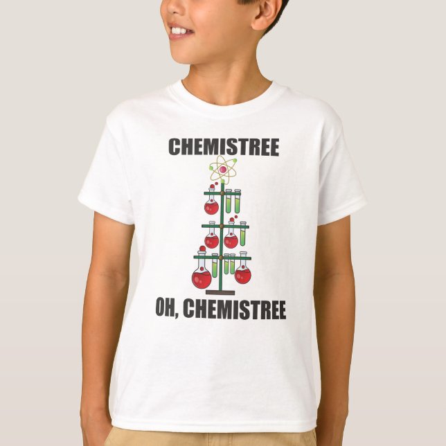 Oh Chemistream Weihnachts Chemie Lehrer T-Shirt (Vorderseite)