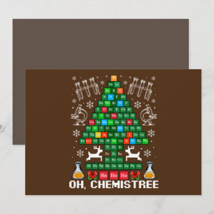 Oh Chemistream Weihnachtschemie Wissenschaft Perio Einladung