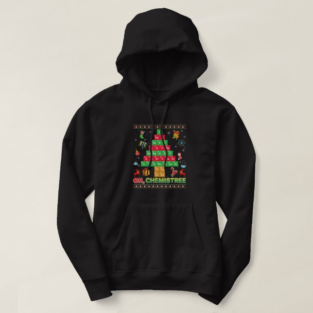 Oh Chemistream Weihnachtschemie Wissenschaft Perio Hoodie (Design vorne)