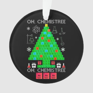 Oh Chemistree Chemist Tree Funny Science Noël