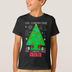 Oh Chemistree Chemist Tree Funny Science Weihnacht T-Shirt