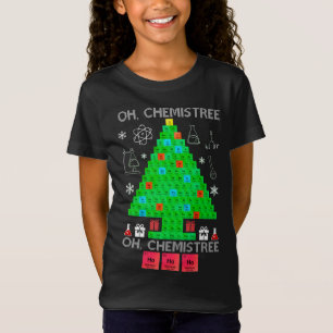 Oh Chemistree Chemist Tree Funny Science Weihnacht T-Shirt