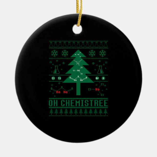 OH CHEMISTREE KERAMIK ORNAMENT (Vorne)