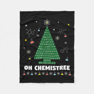Oh Chemistree Periodensystem Chemie Weihnachts-T Fleecedecke