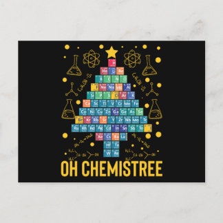 Oh Chemistree Science Christmas Tree Chemistry Postkarte