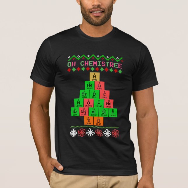 Oh Chemistree - Vilain Sweat De Noël Pour Chimiste (Devant)