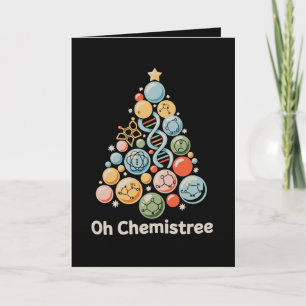 Oh Chemistree Wissenschaft Chemie Labor Weihnachte Karte