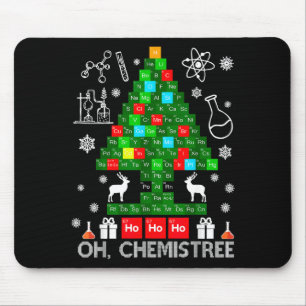Oh Chemistree Wissenschaftler Chemisches Weihnacht Mousepad