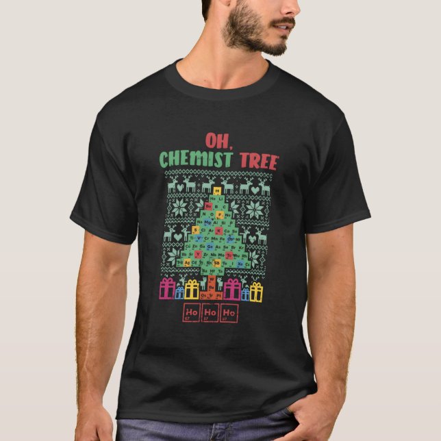 Oh Chimiste Arbre laide Chimie Sweat Xmas Don F (Devant)