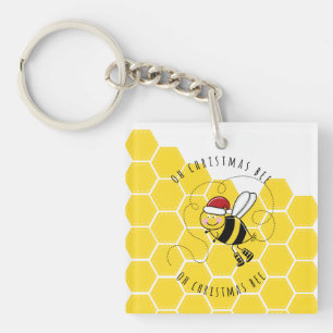 oh christmas abeille arbre mignon drôle carte de j