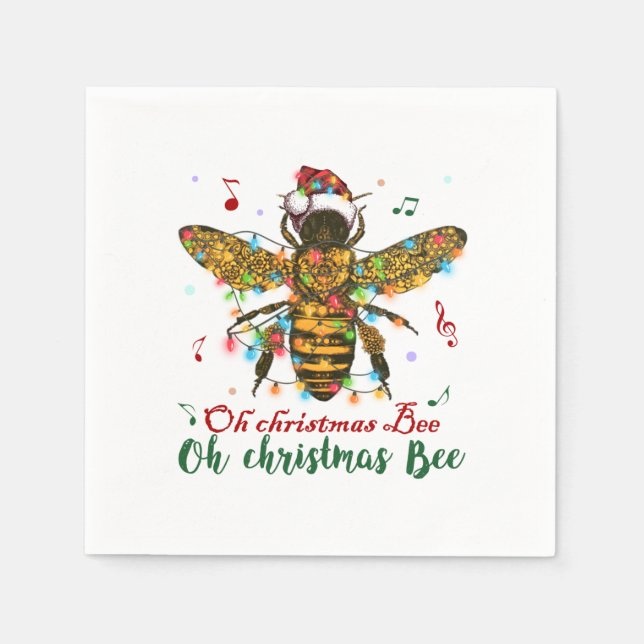 Oh Christmas Bee Oh Christmas Bee Light Serviette (Vorderseite)