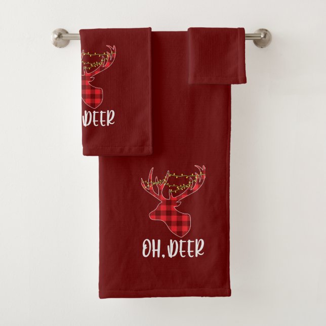Oh Christmas Dear Badhandtuch Set (Insitu)