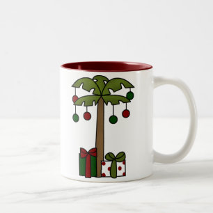 Oh Christmas Palm Tree Zweifarbige Tasse