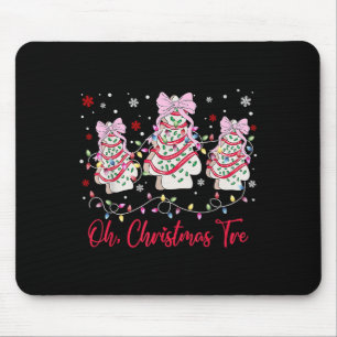 Oh Christmas Tree Cakes Debbie Becky Jen Snack Cak Mousepad