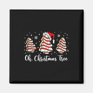 Oh Christmas Tree Weihnachtsmannmütze Cakes Debbie Magnet