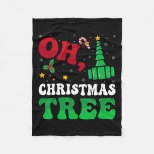 Oh Christmas Tree Xmas Lights Rt Respiratory Thera Fleecedecke