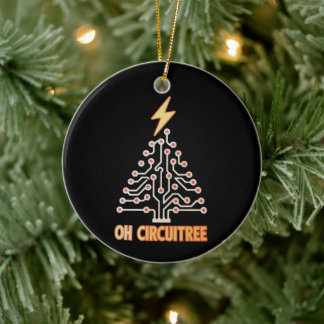 Oh Circuitree Elektriker Weihnachtsbaum Xmas Keramik Ornament