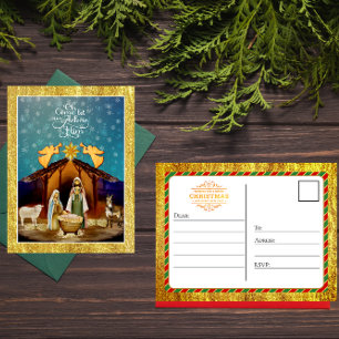 "Oh Come Let Us Adore Him" Weihnachten Geburt Chri
