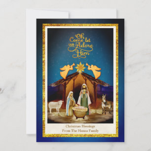 "Oh Come Let Us Adore Him" Weihnachten Geburt Jesu