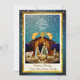 "Oh Come Let Us Adore Him" Weihnachten Geburt Jesu