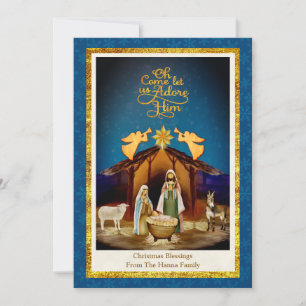 "Oh Come Let Us Adore Him" Weihnachten Geburt Jesu