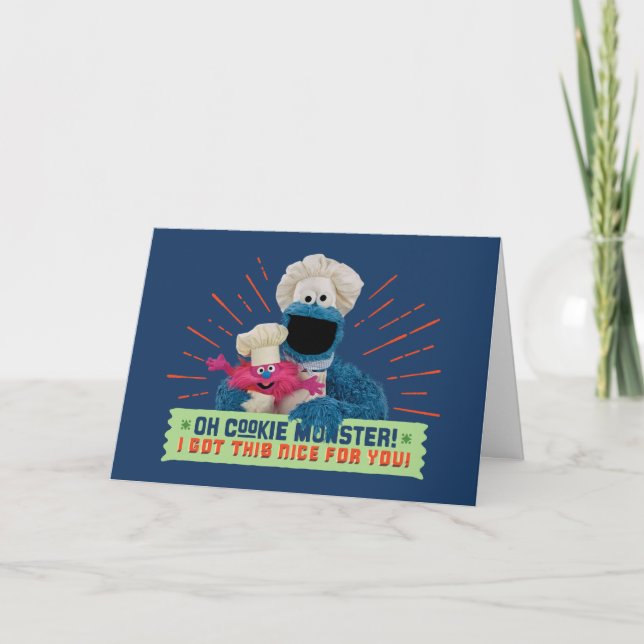 Oh Cookie Monster! Ich habe das nett für Sie Got Karte (Vorderseite)