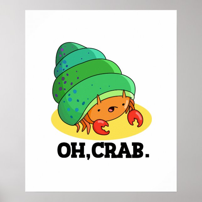 Oh Crab Funny Crab Pub Poster (Vorne)