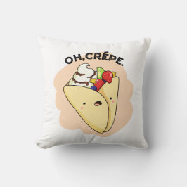 Oh Crepe Funny Food Puff Kissen