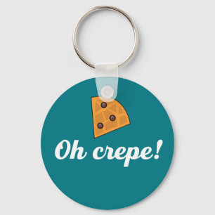 Oh, Crepes Funny Französisch Food Puns Schlüsselanhänger