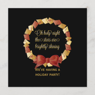 Oh, das Design der heiligen Nacht-Texte Einladung