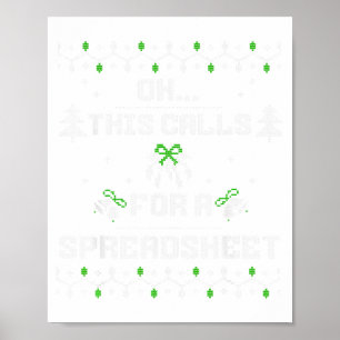 Oh, das erfordert eine Tabelle für hässliche Weihn Poster