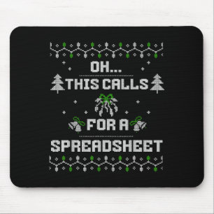 Oh, das erfordert eine Tabelle Hässliches Weihnach Mousepad