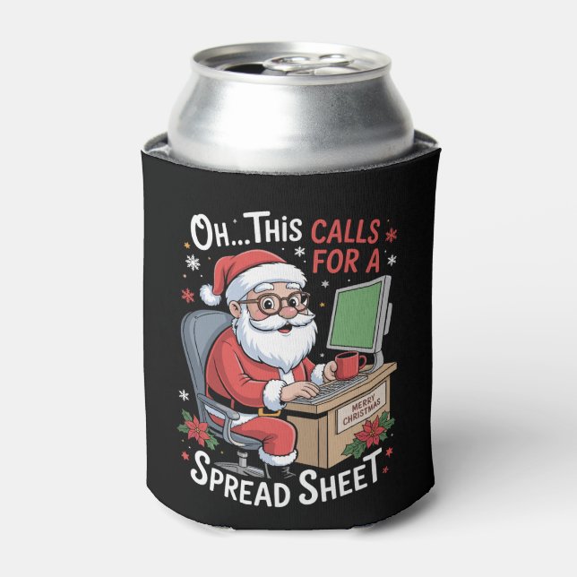 Oh, das fordert eine Tabelle Weihnachten Weihnacht Dosenkühler (Kanne Vorderseite)