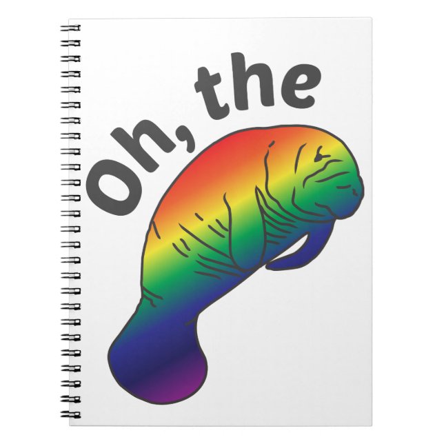 Oh, das Hue Manatee Notebook Notizblock (Vorderseite)