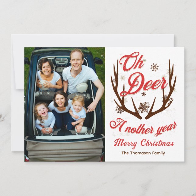 Oh Dee ein anderes Jahr Weihnachten Einladung (Vorderseite)