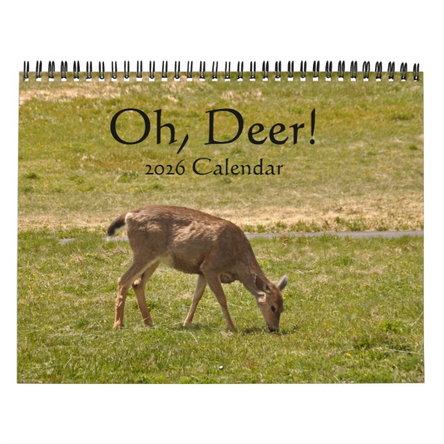 Oh, Deer! 12-month 2026 Calendar Kalender (Titelbild)