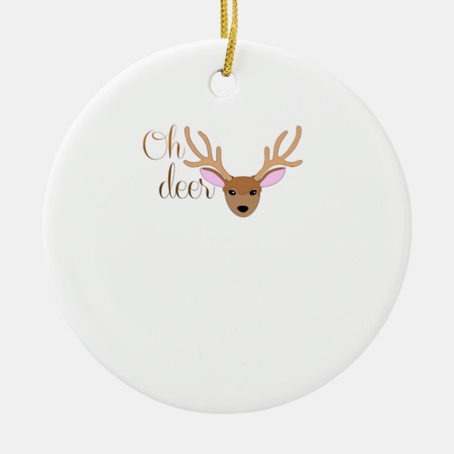 Oh Deer Artistic Style Ornament (Vorne)