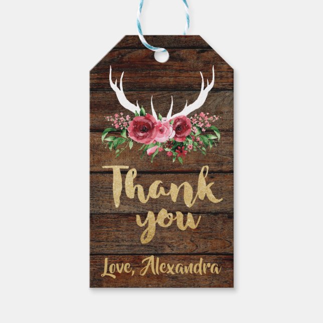 Oh Deer Baby Duwer Geschenktasten Geschenkanhänger (Vorderseite)