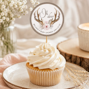 Oh Deer Baby Shower Favor Aufkleber – Wald Wasser
