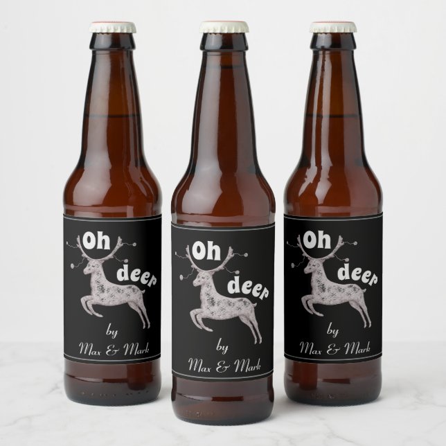 Oh Deer Bierflaschenetikett (Flaschen)