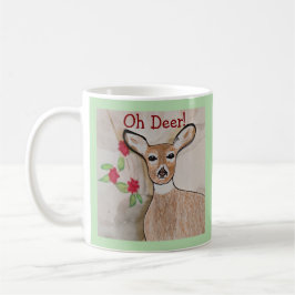 Oh, Deer! Blassgrün Kaffeetasse