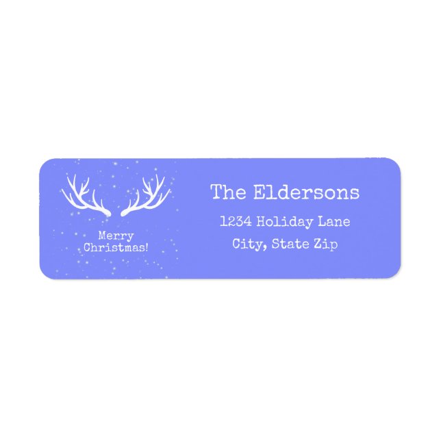 Oh Deer, c'est le Étiquette de adresse de Noël (Devant)