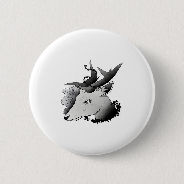 Oh Deer Classic Style  Button (Vorderseite)