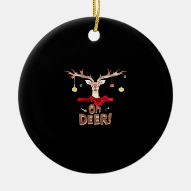Oh Deer Classic Vibe Keramik Ornament (Vorne)