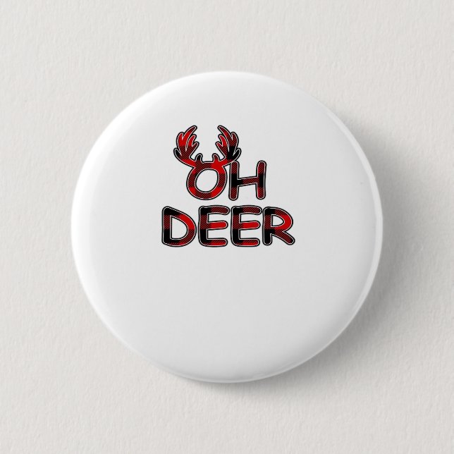 Oh Deer Clean Layout  Button (Vorderseite)